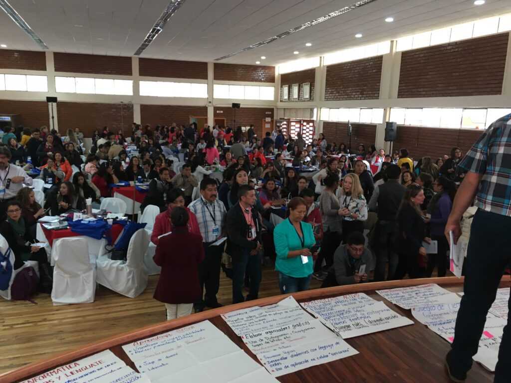 Photograph of teacher workshop in Quito Ecuador 2019